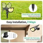 Ecocalta 2-in-1 Waterproof LED Solar Garden Lights