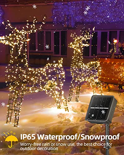 200 LED Waterproof Solar String Lights, Warm White