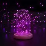 Pink Solar String Lights – 50 LEDs, 16ft, 2 Pack