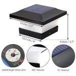 ILIKEPOW Solar LED Waterproof Post Lights - 2 Pack