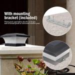 ILIKEPOW Solar LED Waterproof Post Lights - 2 Pack