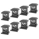Twinsluxes Waterproof Solar Post Cap Lights - 8 Pack