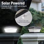 ILIKEPOW Solar LED Waterproof Post Lights - 2 Pack