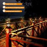 Twinsluxes Waterproof Solar Post Cap Lights - 8 Pack