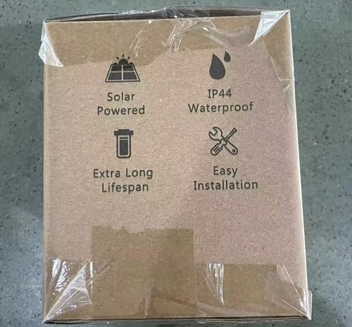 Siedinlar Solar Post Cap Lights Outdoor, 2 Modes 24 LED Solar Powered Fence Deck Light for 4x4 5x5 6x6 Posts Garden Patio Decoration Warm White & Cool White, White (2 Pack)