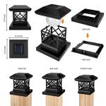 Twinsluxes Waterproof Solar Post Cap Lights - 8 Pack