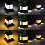 NATPOW Solar Post Lights with 3 Modes - 4 Pack