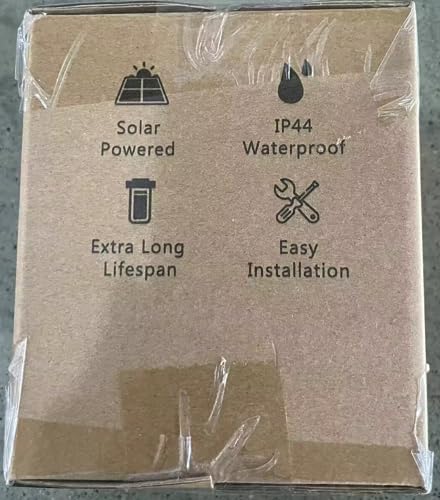 Siedinlar Solar Post Cap Lights Outdoor, 2 Modes 24 LED Solar Powered Fence Deck Light for 4x4 5x5 6x6 Posts Garden Patio Decoration Warm White & Cool White, White (2 Pack)