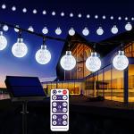 Solar String Lights with Remote Control, 60 LEDs