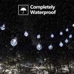 Solar String Lights with Remote Control, 60 LEDs