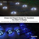 Solar-powered Blue Deck Lights for Outdoor Garden
