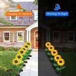 Sunflower Solar Garden Lights - 4 Pack