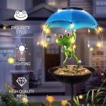 Solar Umbrella Bird Feeder with LED String Lights