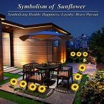 Sunflower Solar Garden Lights - 4 Pack