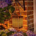 Metal Hanging Solar Garden Lantern Lights - 2 Pack