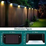 8-Pack Waterproof Solar Deck and Step Lights