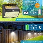 Solar Motion Sensor Lights - 4 Pack Outdoor