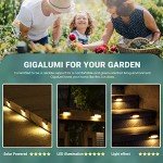 GIGALUMI Bronze Solar Garden Lights – 4 Pack