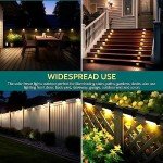 8-Pack Waterproof Solar Deck and Step Lights