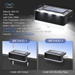 4 Pack Solar Garden Fence Lights - Waterproof LED