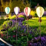 4 Pack Waterproof Solar Hot Air Balloon Lights