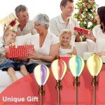 4 Pack Waterproof Solar Hot Air Balloon Lights