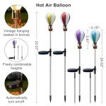 4 Pack Waterproof Solar Hot Air Balloon Lights