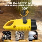 LED Wind-Up Torch with Carabiner - 2 Pack