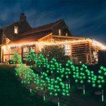 2 Pack Solar Shamrock Stake Lights for Gardens