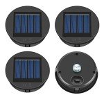 4 Pack Waterproof Solar Lantern Lids - Warm White