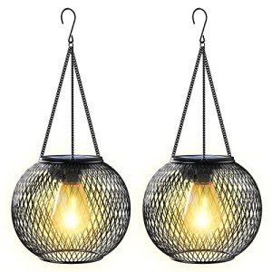 KagoLing Waterproof Solar Garden Lanterns - 2 Pack