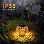4 Pack Waterproof Solar Lantern Lids - Warm White