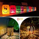 4 Pack Waterproof Solar Lantern Lids - Warm White