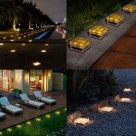 4PCS Solar Garden Lights for Pathway & Pond