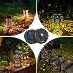 4 Pack Waterproof Solar Lantern Lids - Warm White