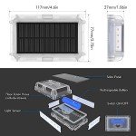 MEIKEE 20 LED Solar Garden Lights, Warm White