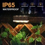 4 Pack Solar Garden Fence Lights - Warm White