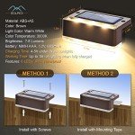 4 Pack Solar Garden Fence Lights - Warm White