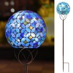 Mosaic Solar Garden Lights with LED Pathway Stake