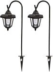 Set of 2 Solar LED Hanging Garden Lanterns