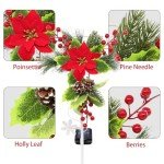 4 Pack Solar Cross Stake Lights for Garden