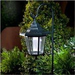 Set of 2 Solar LED Hanging Garden Lanterns