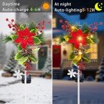 4 Pack Solar Cross Stake Lights for Garden