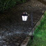 Set of 2 Solar LED Hanging Garden Lanterns
