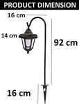 Set of 2 Solar LED Hanging Garden Lanterns