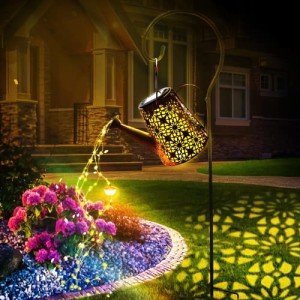 Retro Solar Watering Can LED Garden Lights