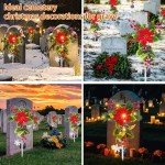 4 Pack Solar Cross Stake Lights for Garden