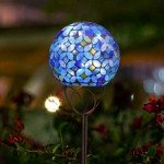 Mosaic Solar Garden Lights with LED Pathway Stake