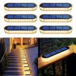 YiLaie 6 Pack Solar Garden Deck Lights