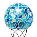 Mosaic Solar Garden Lights with LED Pathway Stake